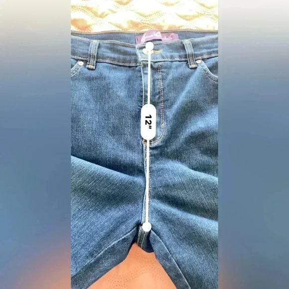 Gloria Vanderbilt Amanda Like New Jeans Size 14 Petite - Picture 7 of 9